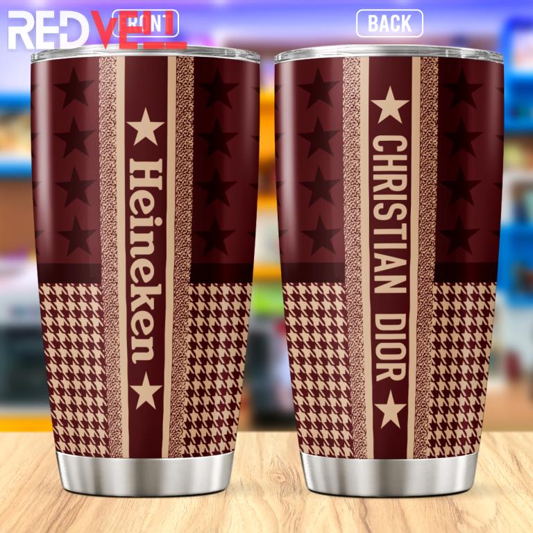 Dior heineken stainless steel tumbler 20oz/30oz