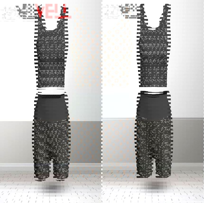 Louis vuitton summer women sport bra yoga set running outfit sby1004