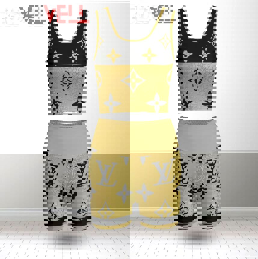 Louis vuitton summer women sport bra yoga set running outfit sby1010