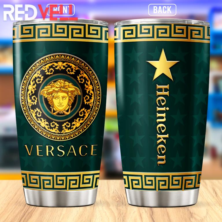 Versace heineken stainless steel tumbler 20oz/30oz