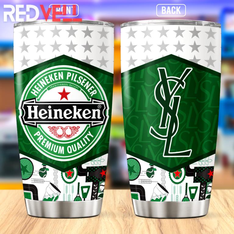 Yves saint laurent heineken stainless steel tumbler 20oz/30oz
