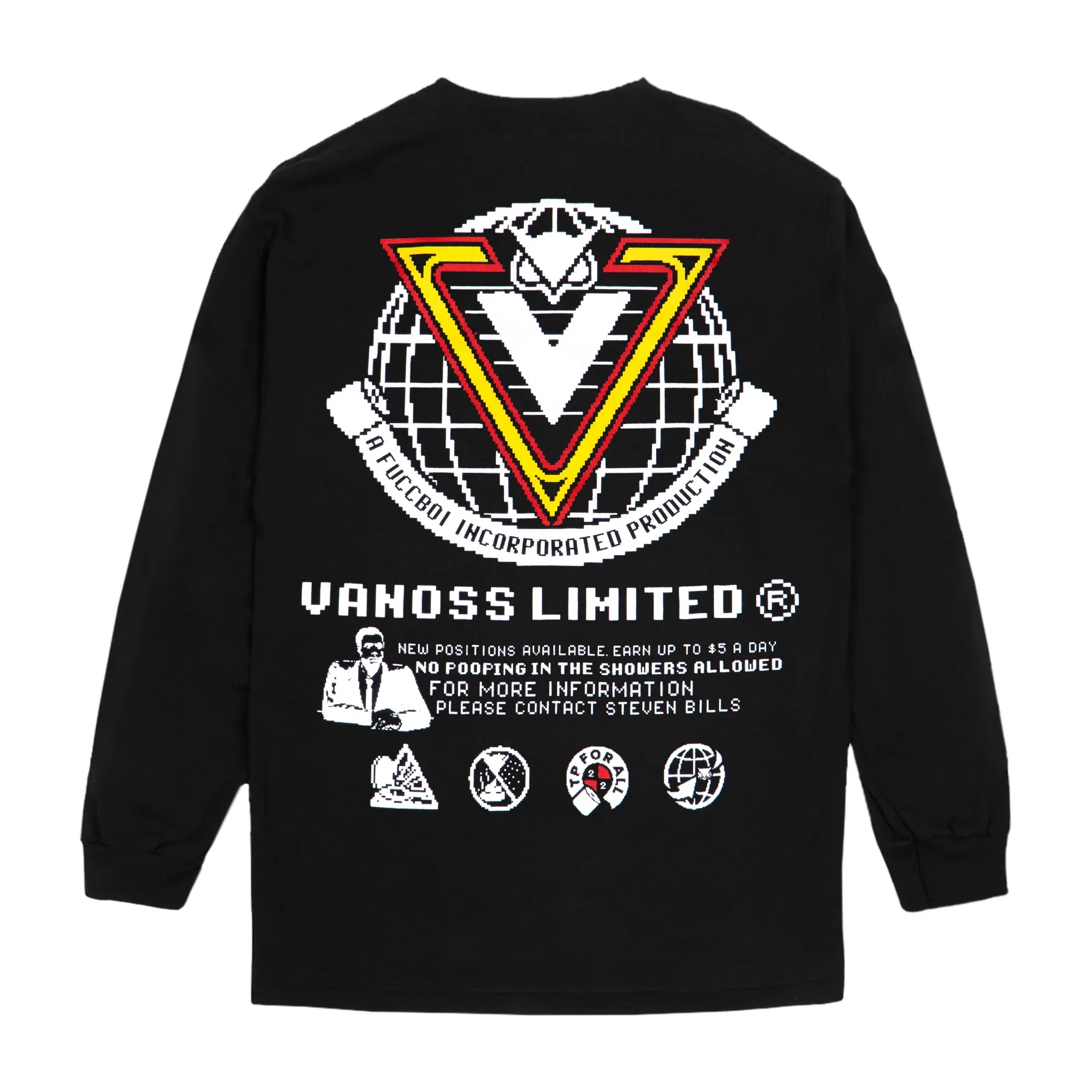 Vanossgaming® | Hiring Long Sleeve Tee (Black)