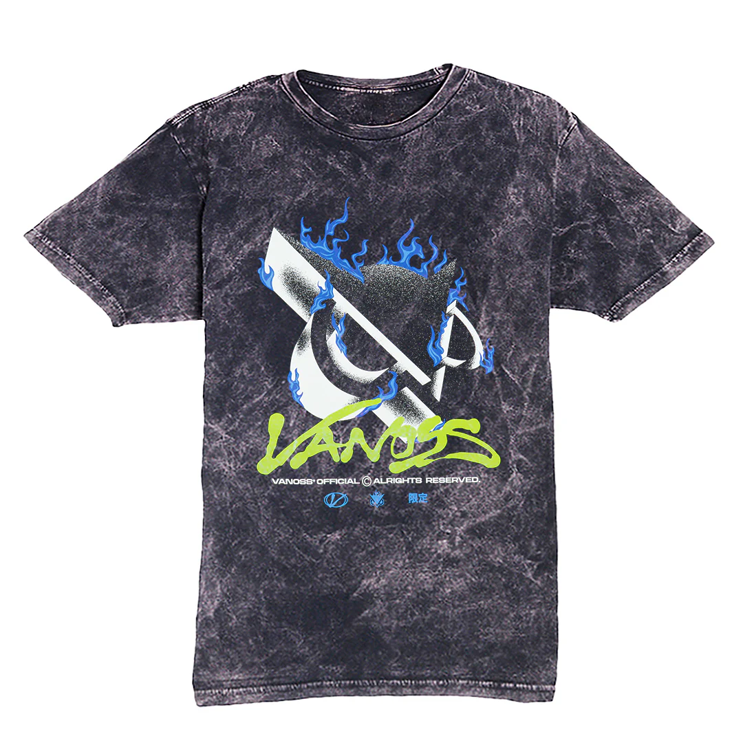 Vanossgaming® | Burning Tee ( (MINERAL WASH BLACK)