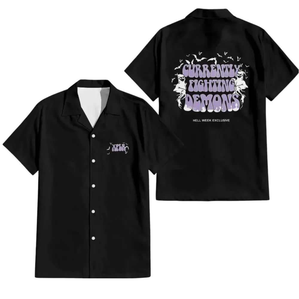 Currently fighting demons hawaiian shirt