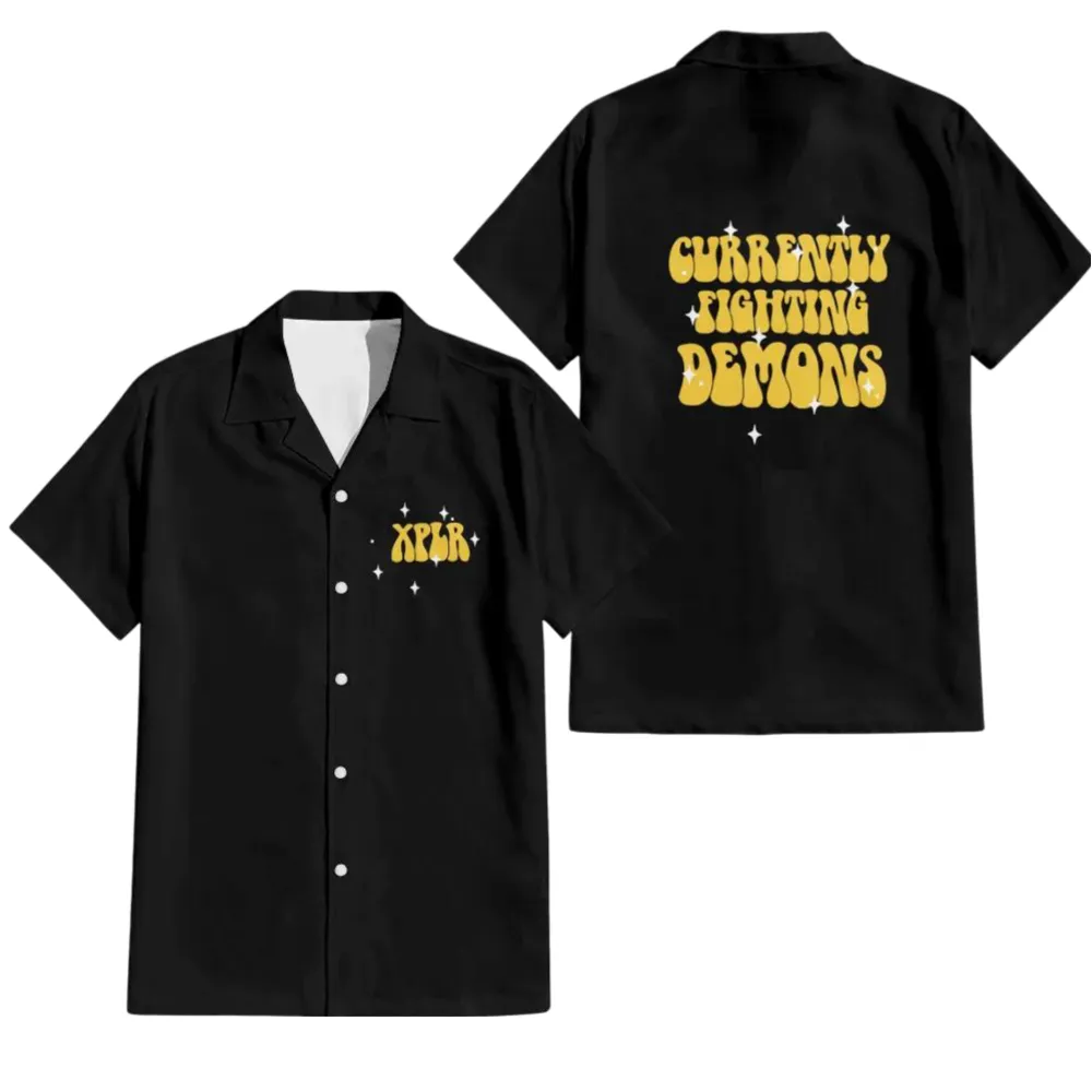 Fighting demons hawaiian shirt