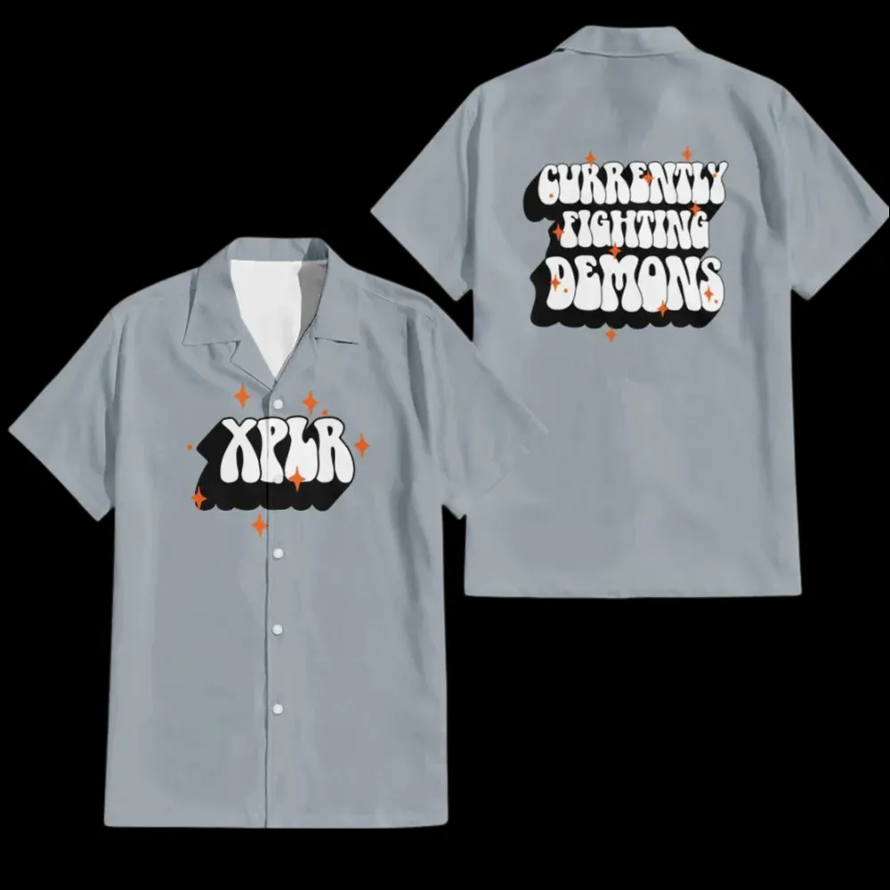 Fighting demons hawaiian shirt