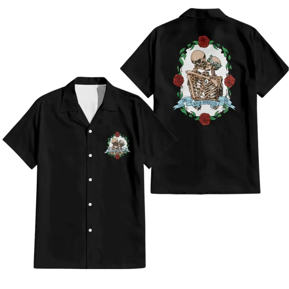 Forever black hawaiian shirt