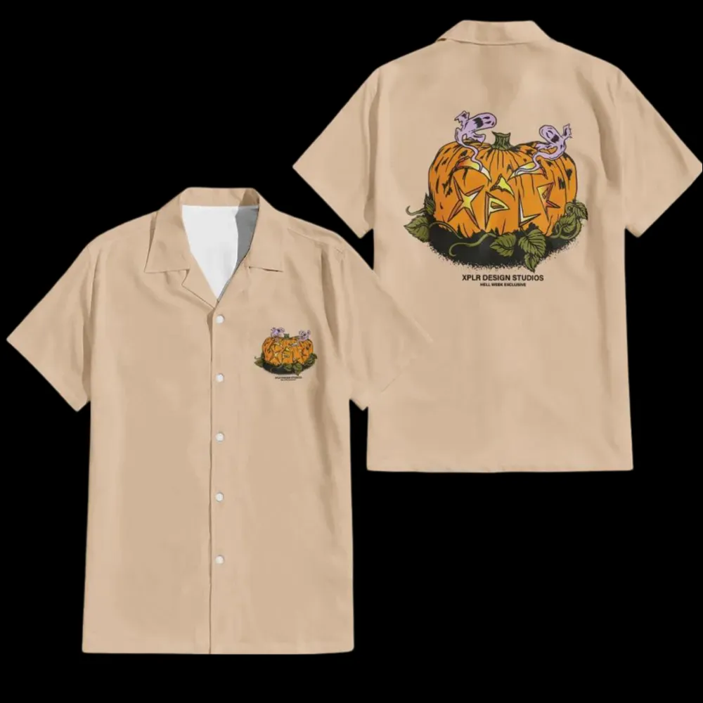 Pumpkin stand hawaiian shirt