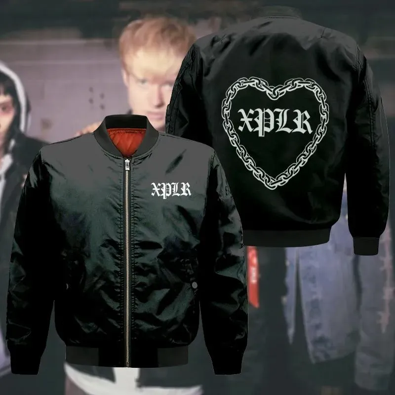 Chainlink blood bomber jacket