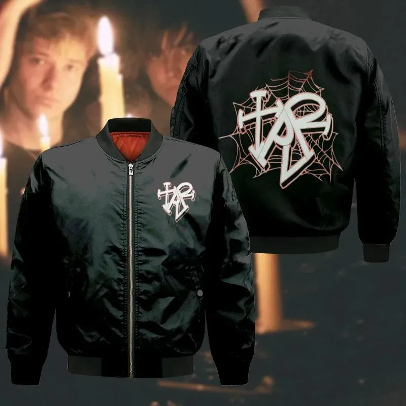 Haunted heart bomber jacket