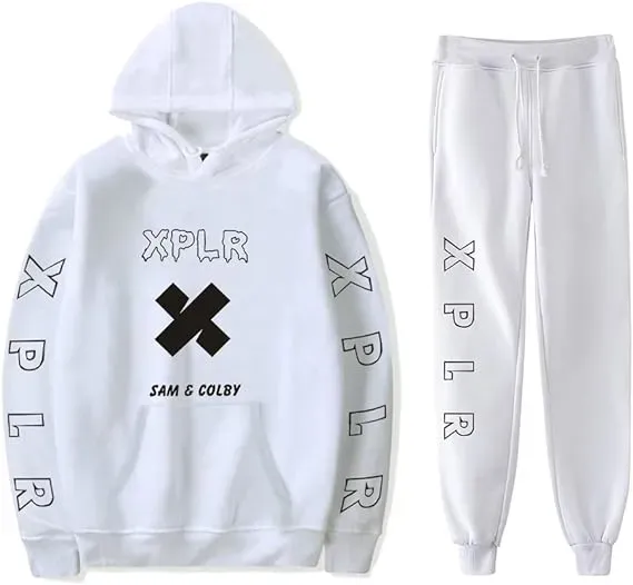 XPLR Logo Hoodies Jogger Pants Set