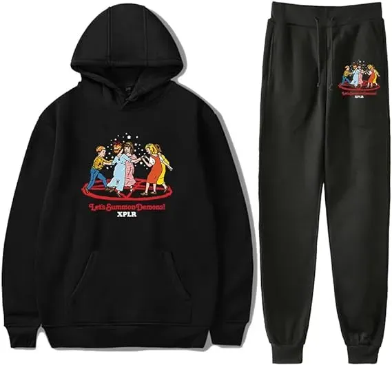Let's Summon Demons Hoodies Jogger Pants Set
