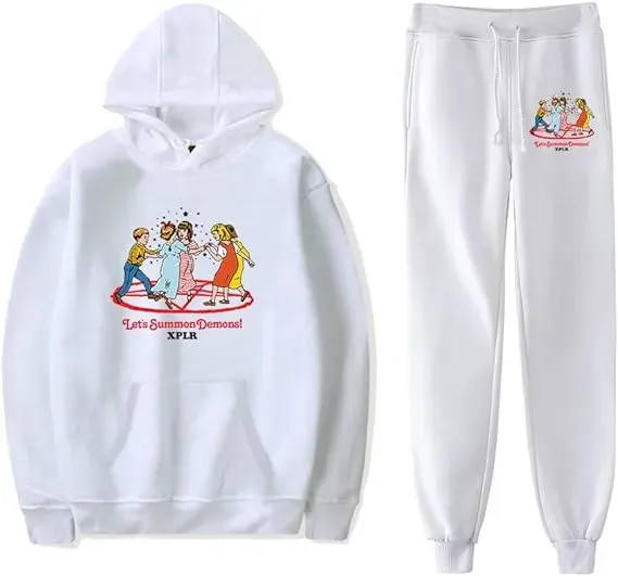 Let's Summon Demons Hoodies Jogger Pants Set