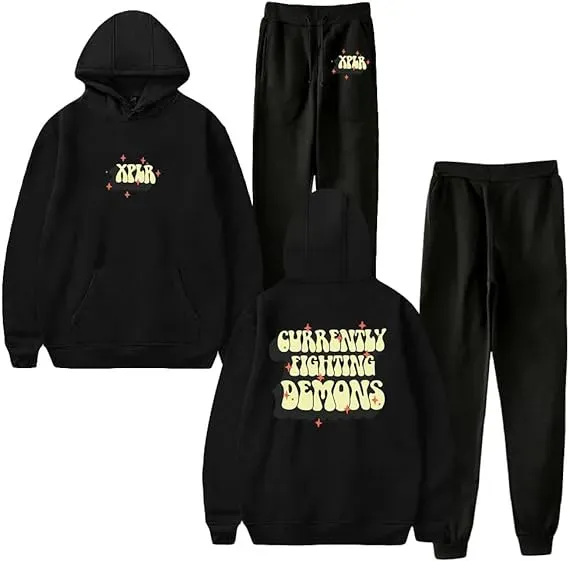 Fighting Demons Hoodies Jogger Pants Set