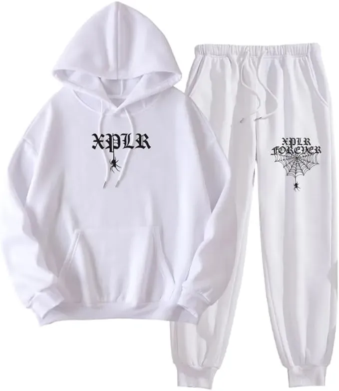 Spider Hoodies Jogger Pants Set