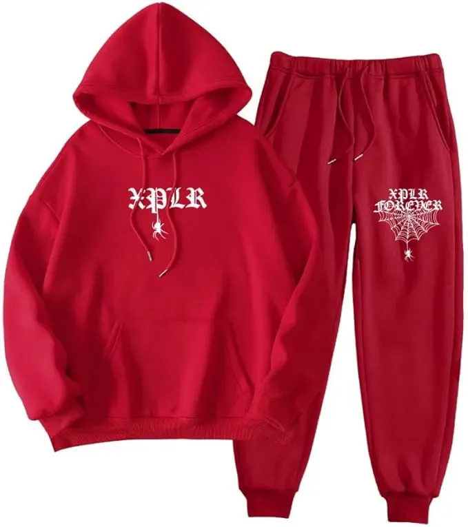 Spider Hoodies Jogger Pants Set