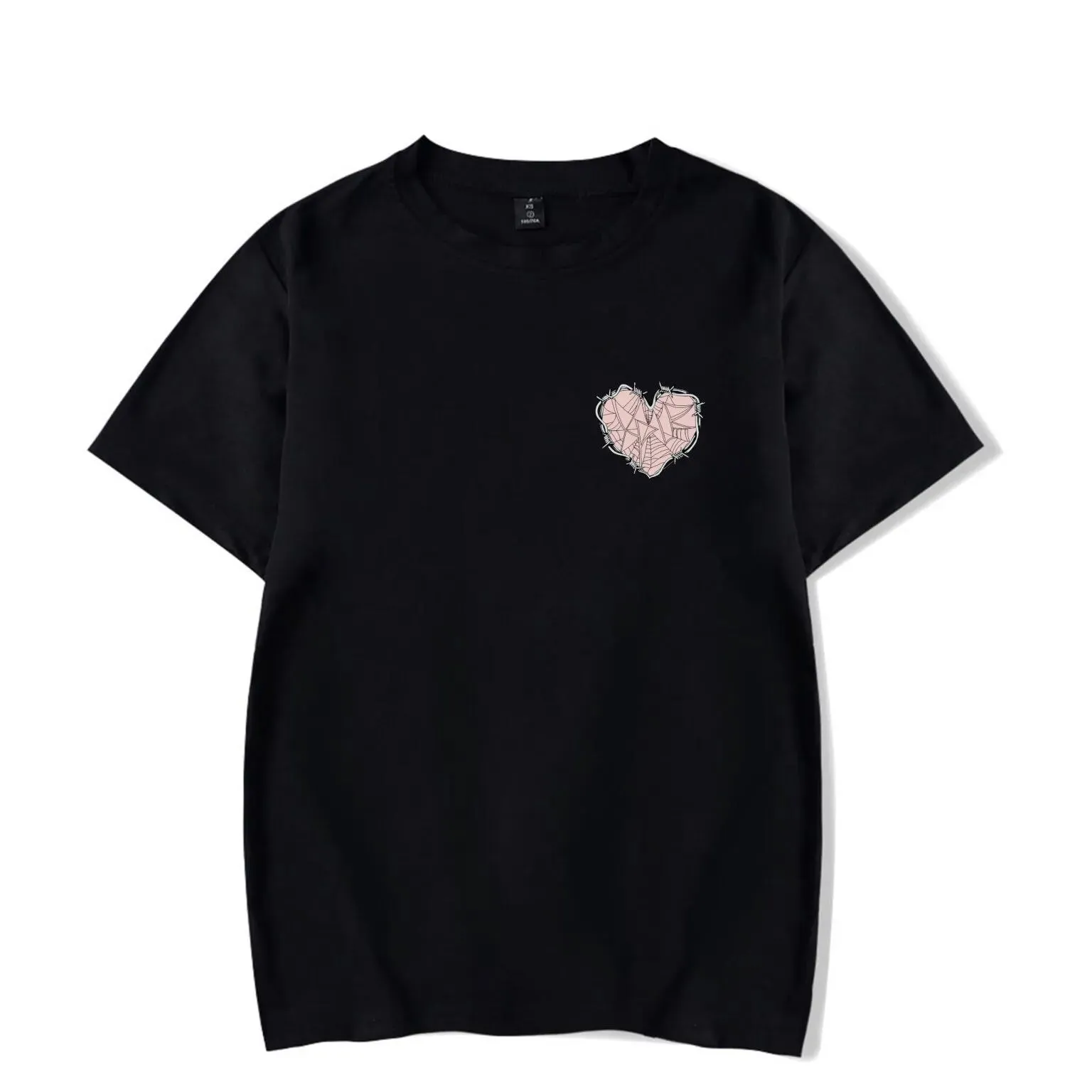 Web heart tee