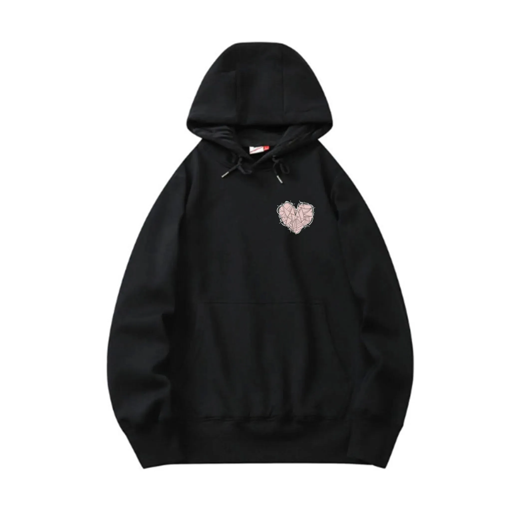 Web heart hoodie