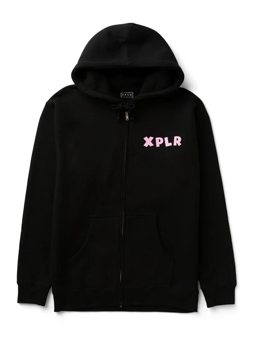 Ghost Zip Up Hoodie