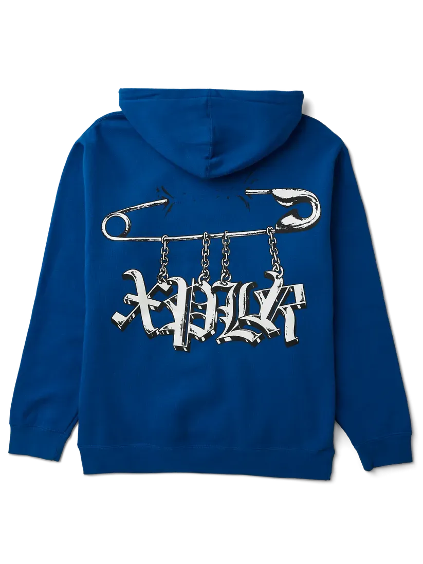Punk Pin Hoodie Blue