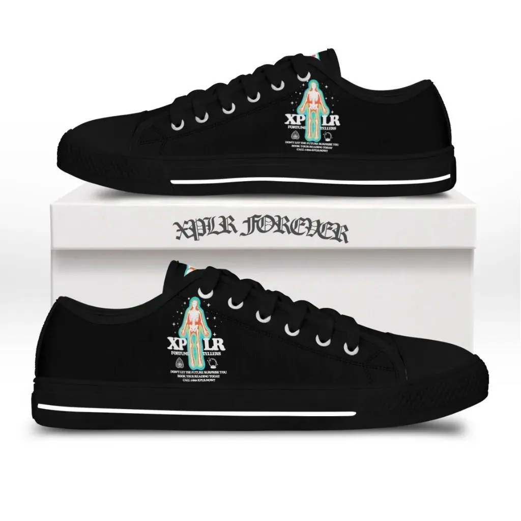 Fortune tellers low top canvas shoes