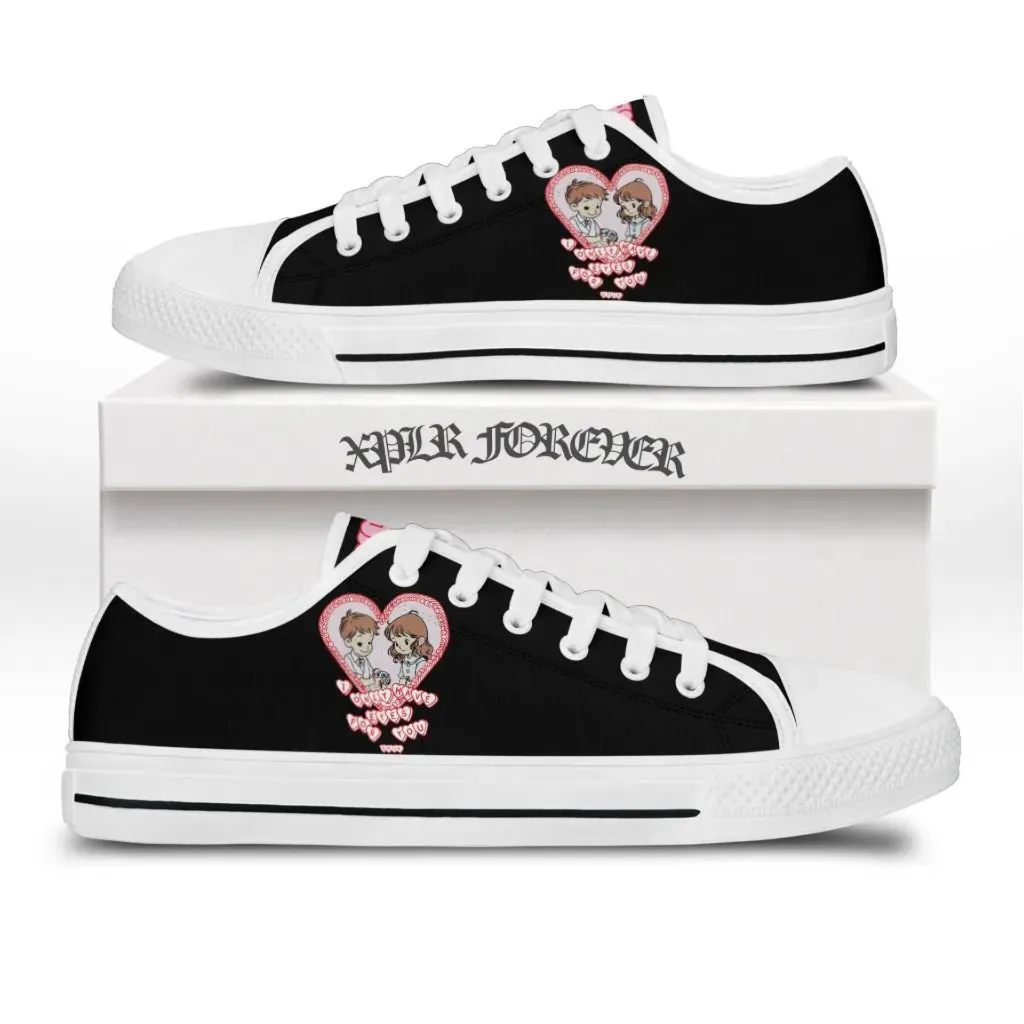 Valentine low top canvas shoes