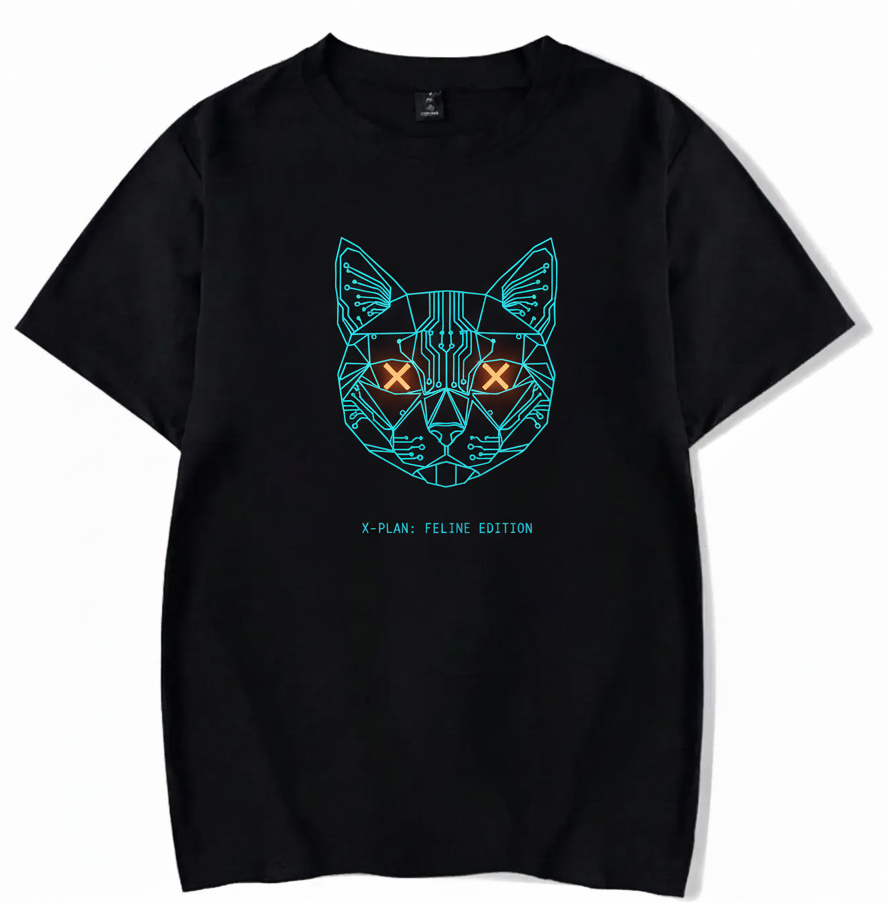 Geometric Cat Tee