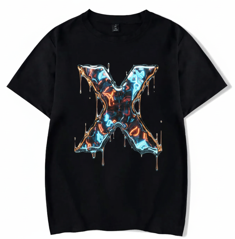 Liquid Chrome 3D Tee