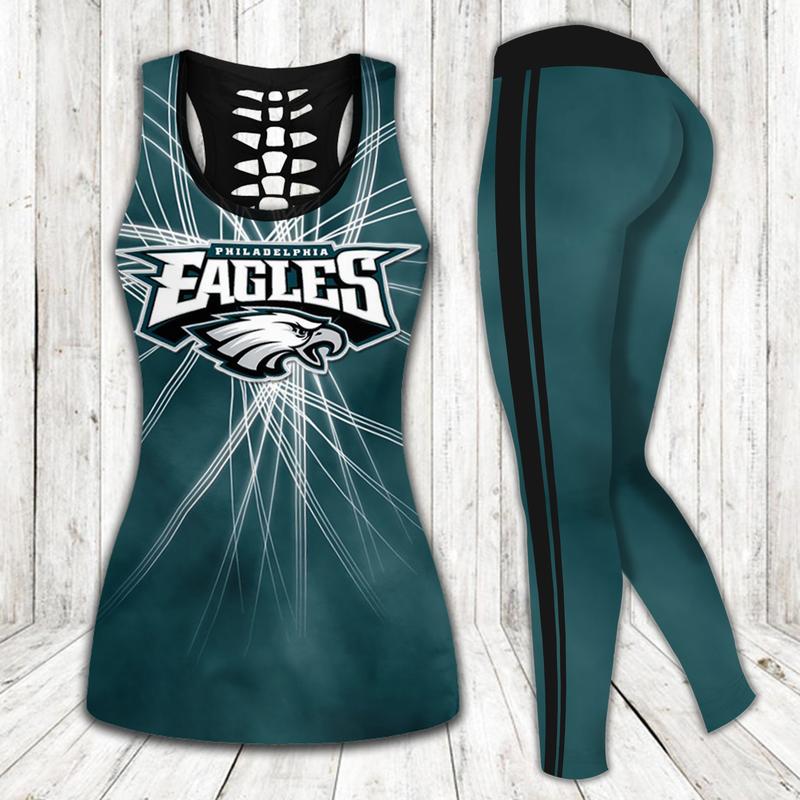 Philadelphia eagles nfl tank top leggings sport clothing clothes outfit gym for women 36 htls