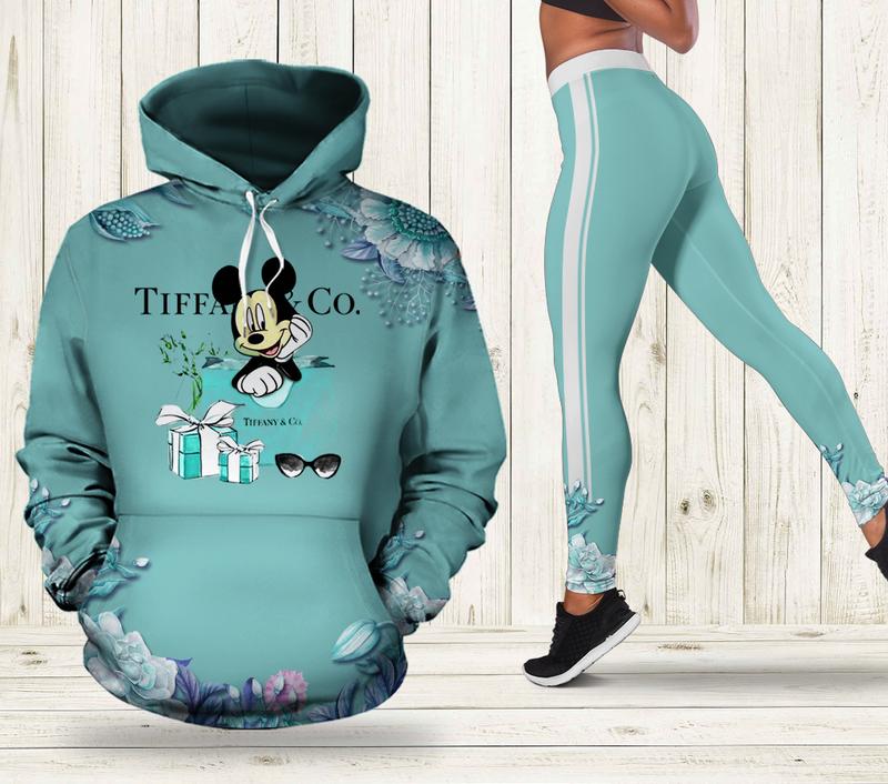 Tiffany & co. mickey mouse hoodie leggings luxury brand clothing clothes outfit for women disney gifts 112 hcst
