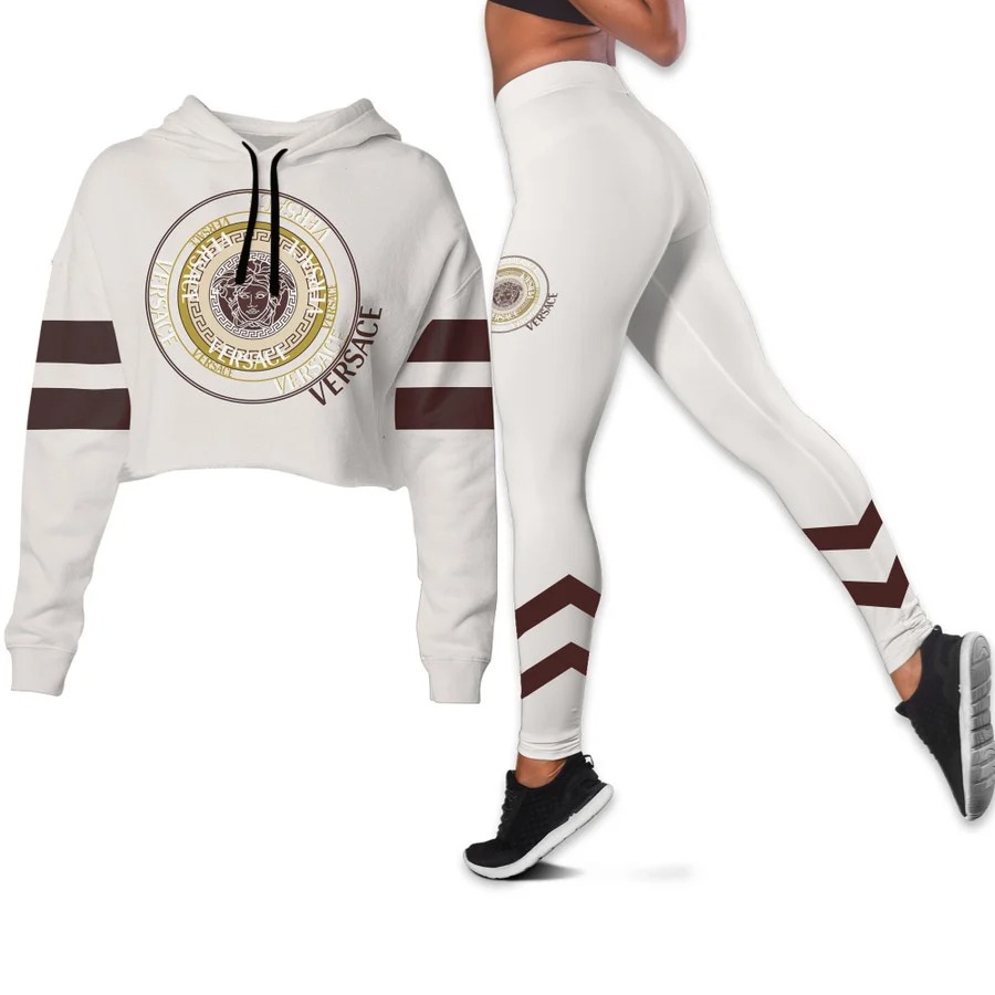Versace white croptop hoodie leggings for women luxury brand clothing clothes outfit 33 ctlu