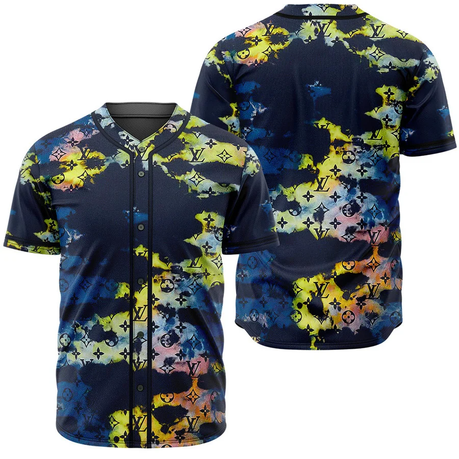 Buy louis vuitton multicolor baseball jersey shirt lv luxury clothing clothes sport for men women 117 mte