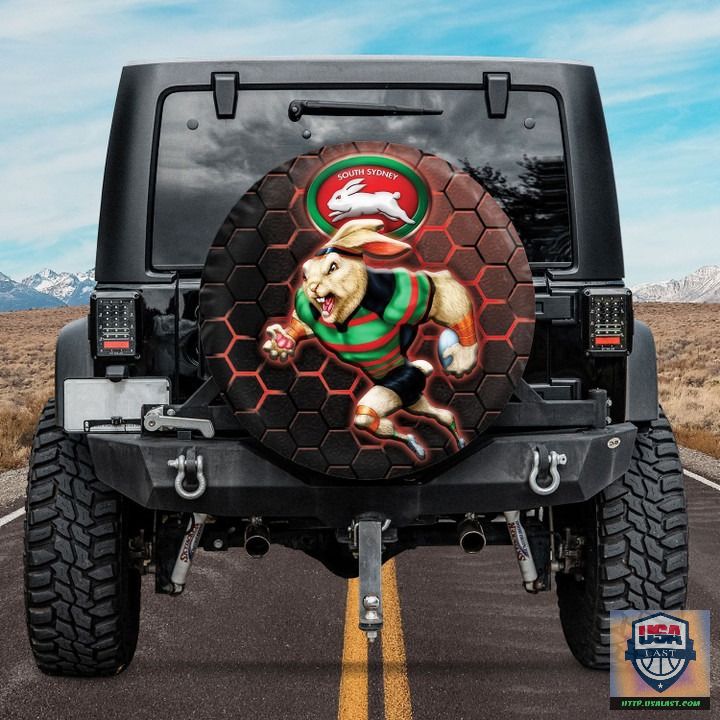 South sydney rabbitohs nrl mascot spare tire cover