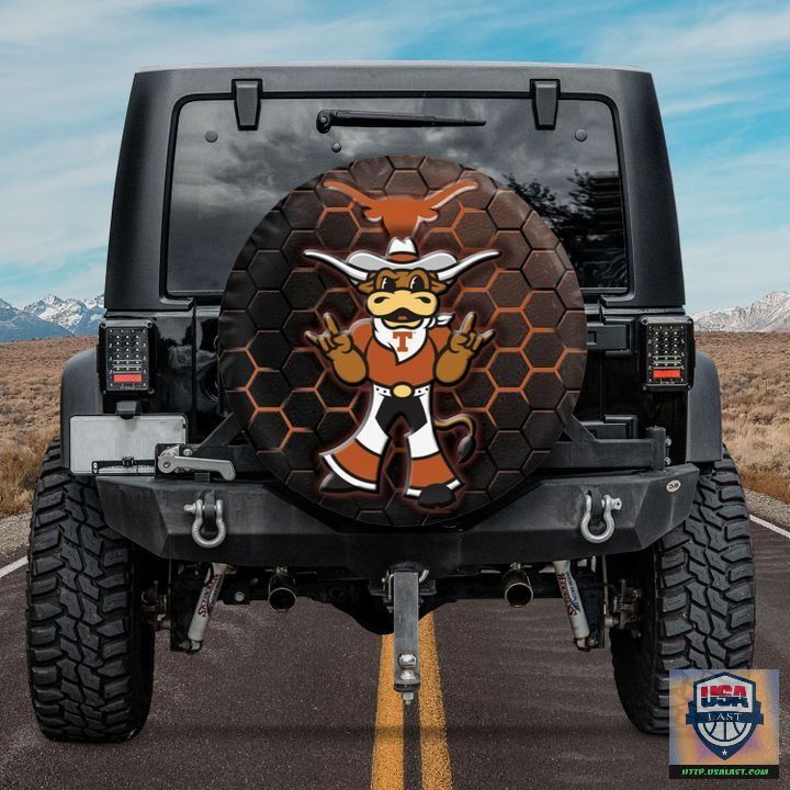Texas longhorns ncaa mascot spare tire cover