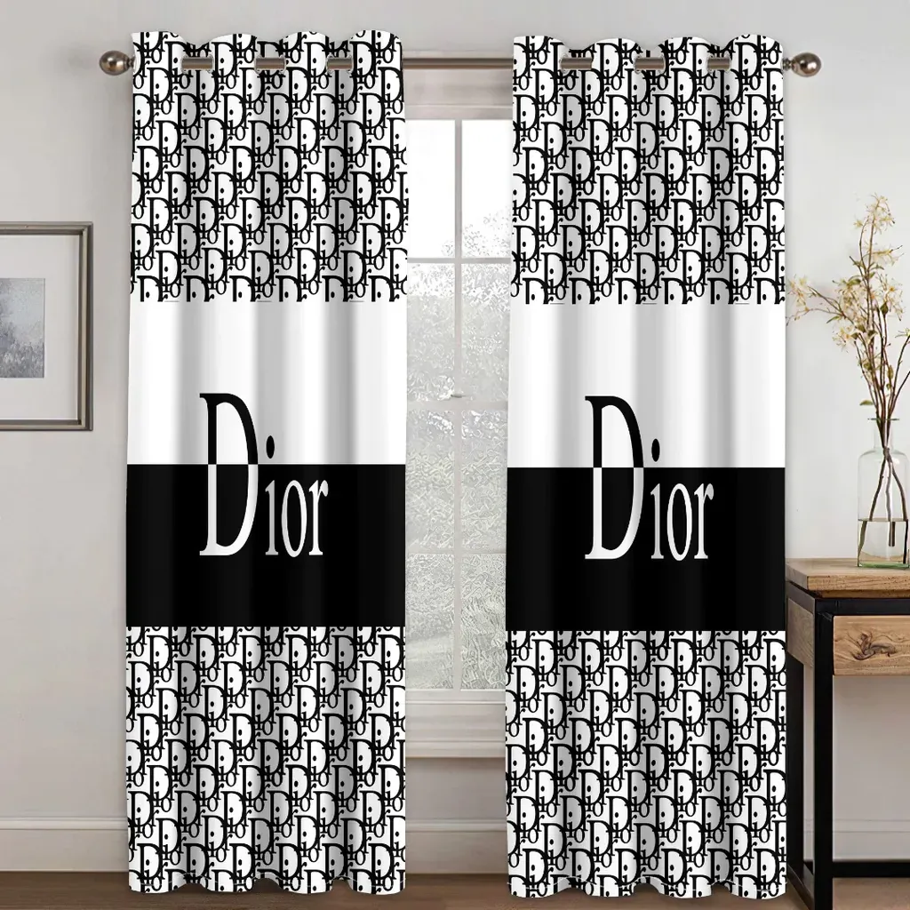 
                christian dior window curtain luxury curtain for child bedroom living room home decoration
            