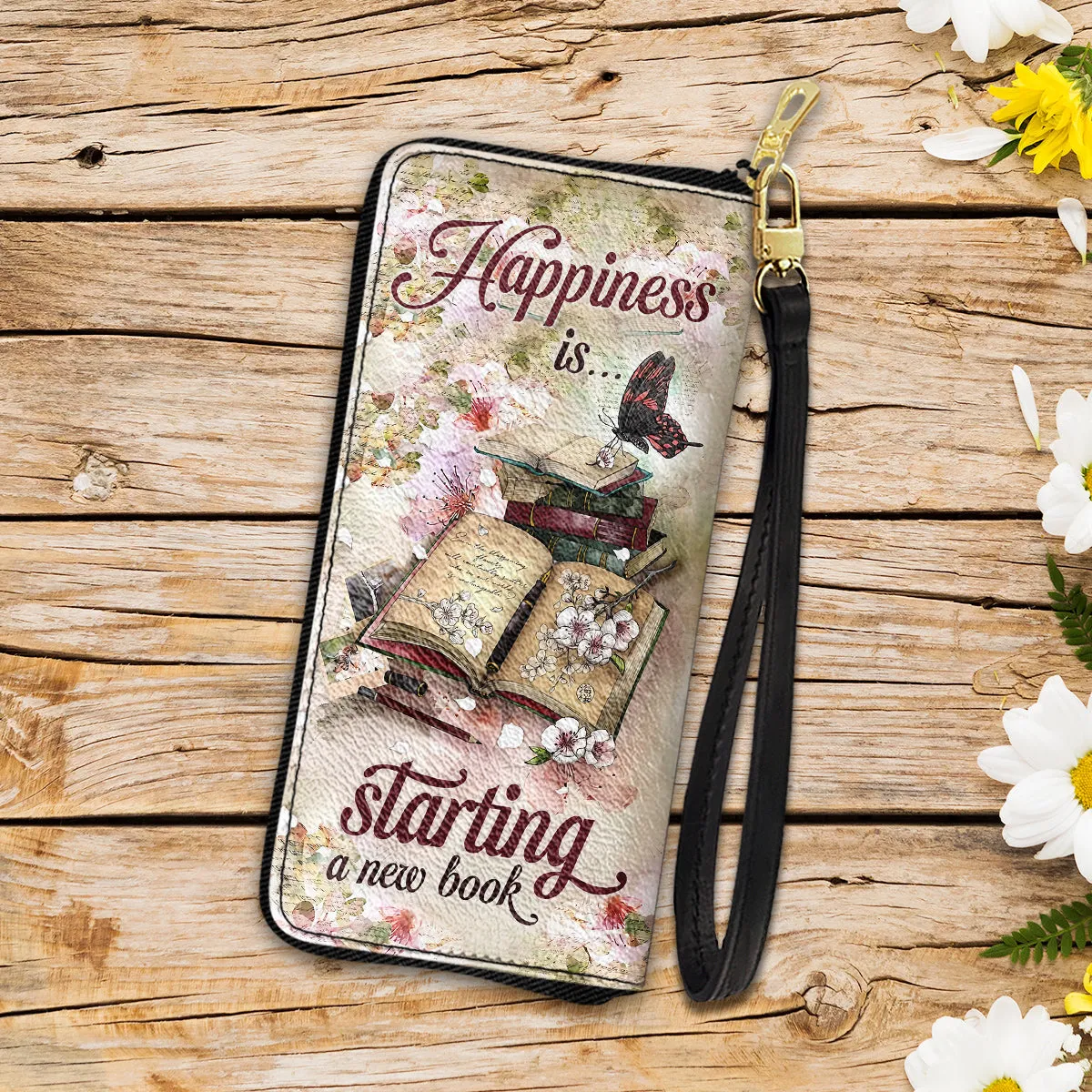 Book Happiness Is Starting A New Book Premium Purse Accessories For Women