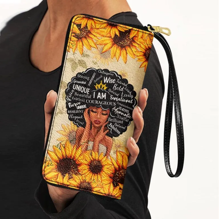Black Woman Sunflower Faith Purse Accessories For Women