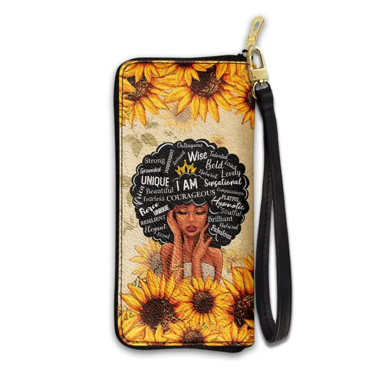 Black Woman Sunflower Faith Purse Accessories For Women