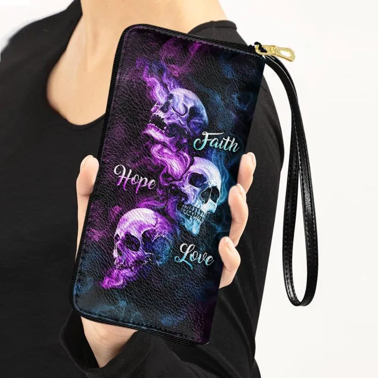 Faith Hope Love Skull Purse Accessories For Women