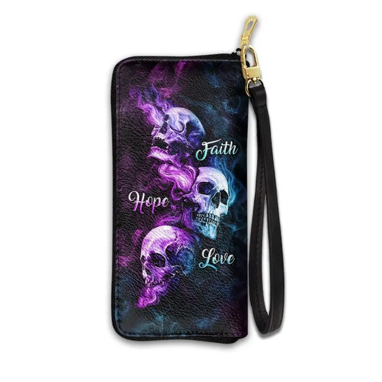 Faith Hope Love Skull Purse Accessories For Women