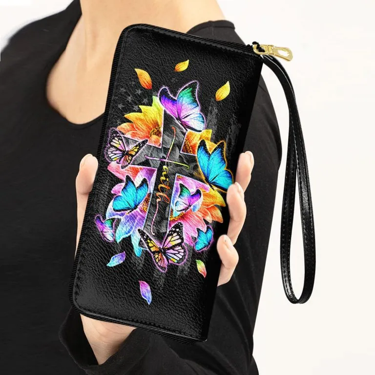 Faith Sunflower Butterfly Colorful Purse Accessories For Women
