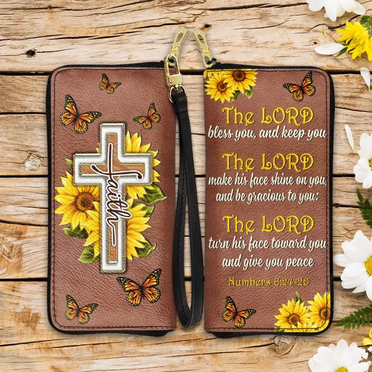 Faith The Lord Bless You And Keep You Numbers Purse Accessories For Women