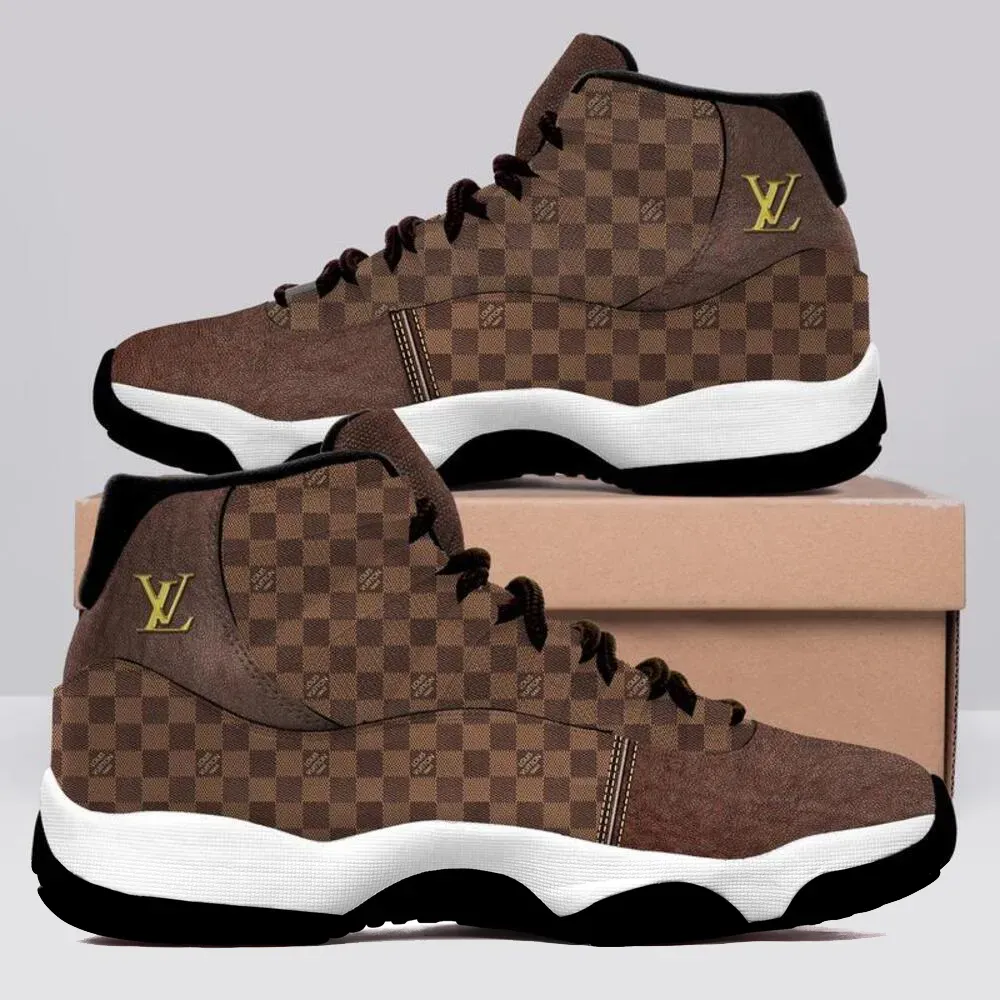 Louis Vuitton Air jordan 11 Sneakers Shoes Brown Lv Best Gifts New For Men Women
