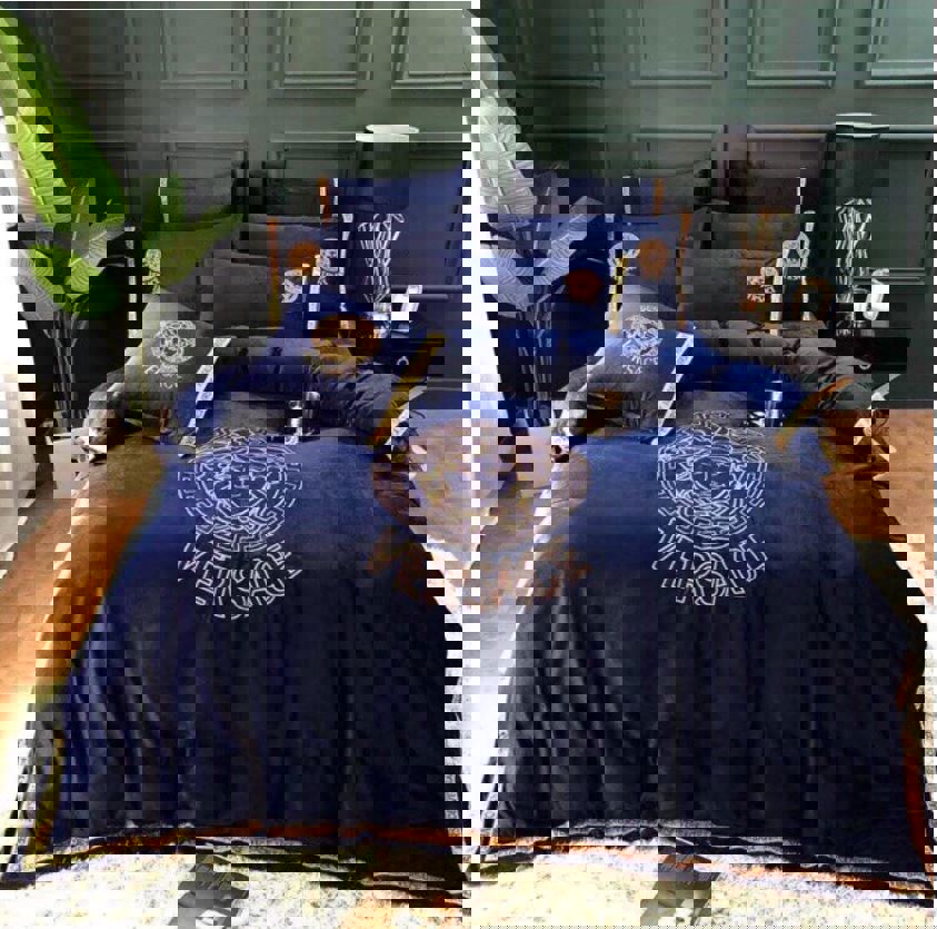 Luxury brand fashion bedding set premium duvet cover special gift home decor 373