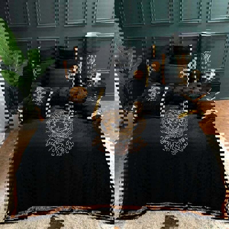 Luxury brand fashion bedding set premium duvet cover special gift home decor 376