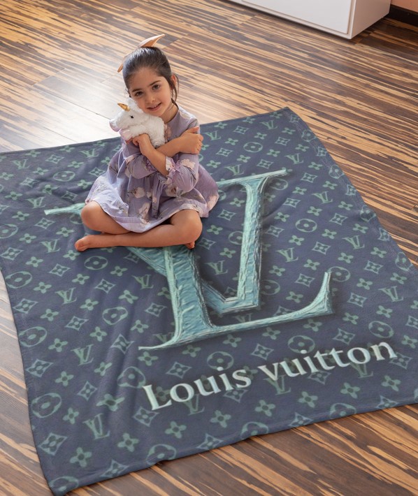 Luxury brand fashion premium blanket fleece home decor clothing special gift 35