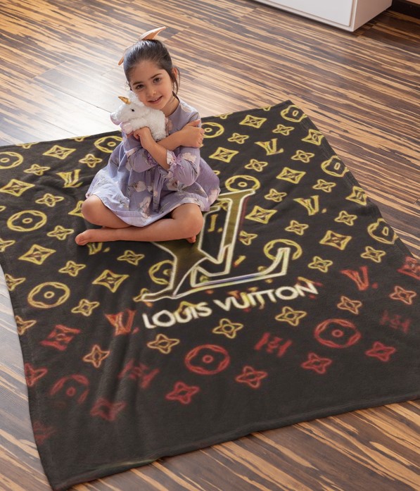 Luxury brand fashion premium blanket fleece home decor clothing special gift 36