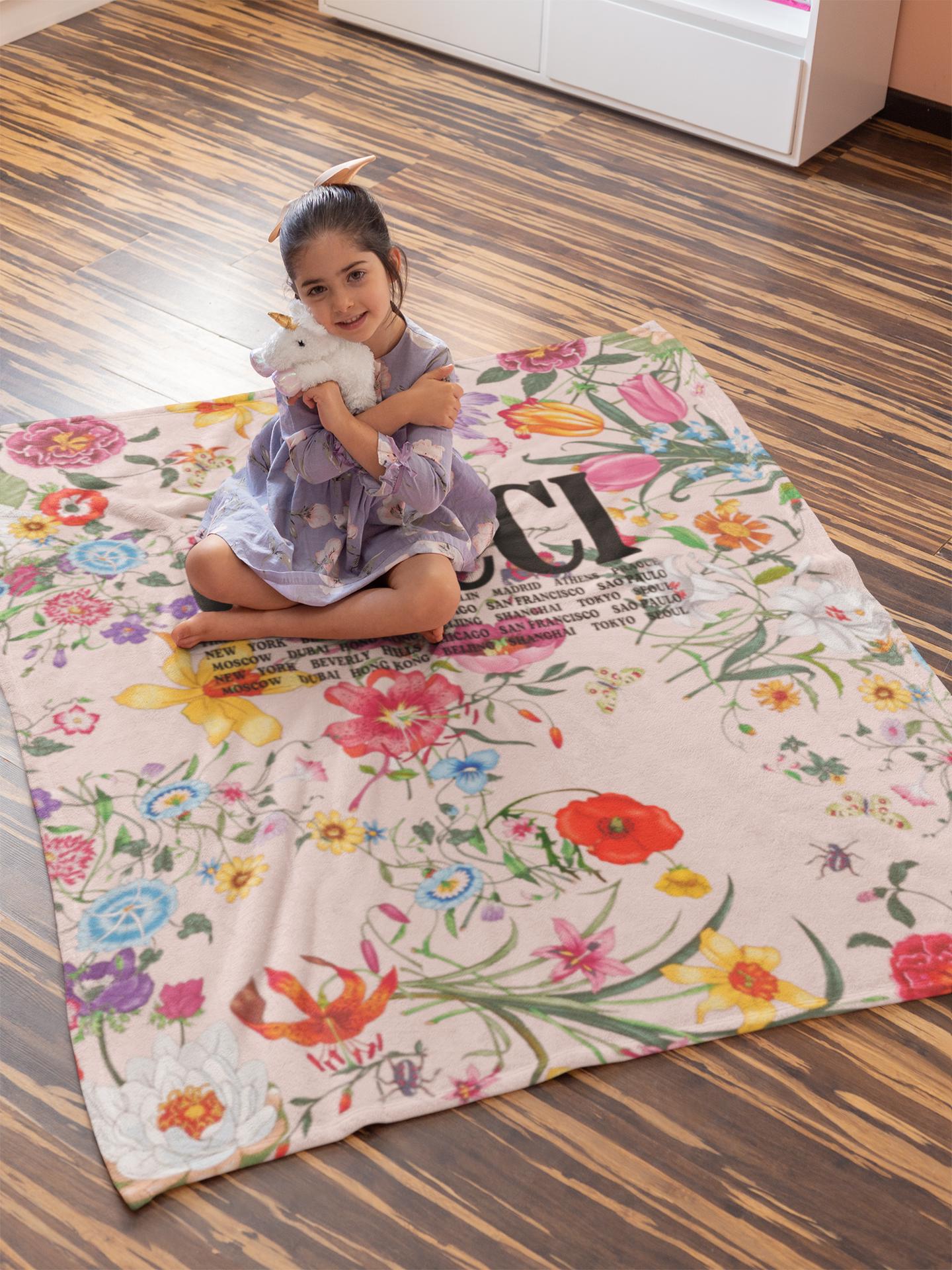 Luxury brand fashion premium blanket fleece home decor clothing special gift 39