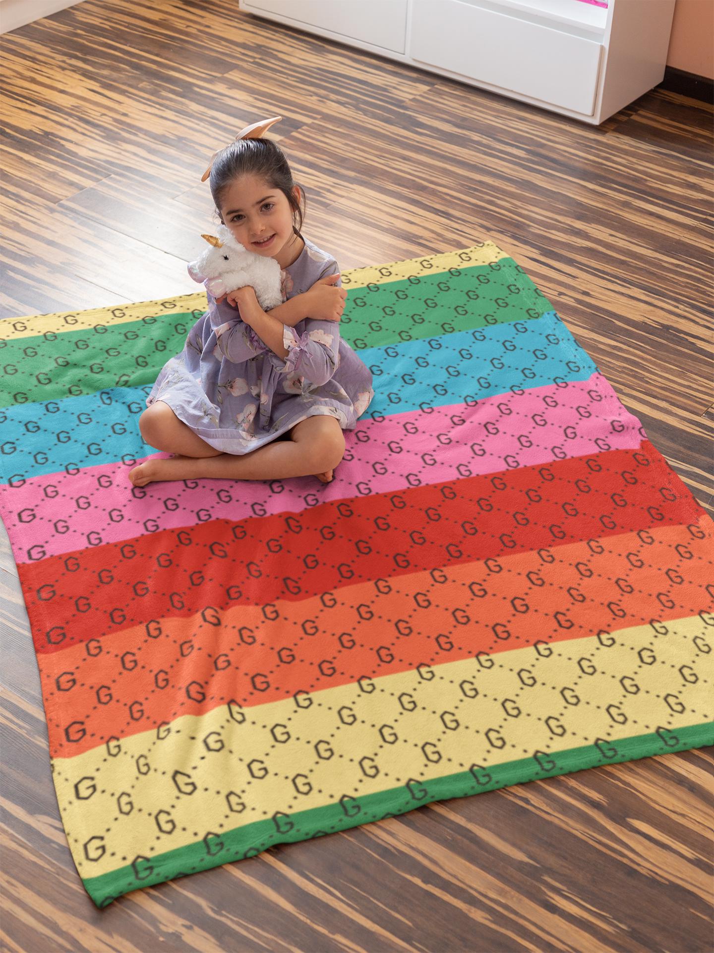 Luxury brand fashion premium blanket fleece home decor clothing special gift 40