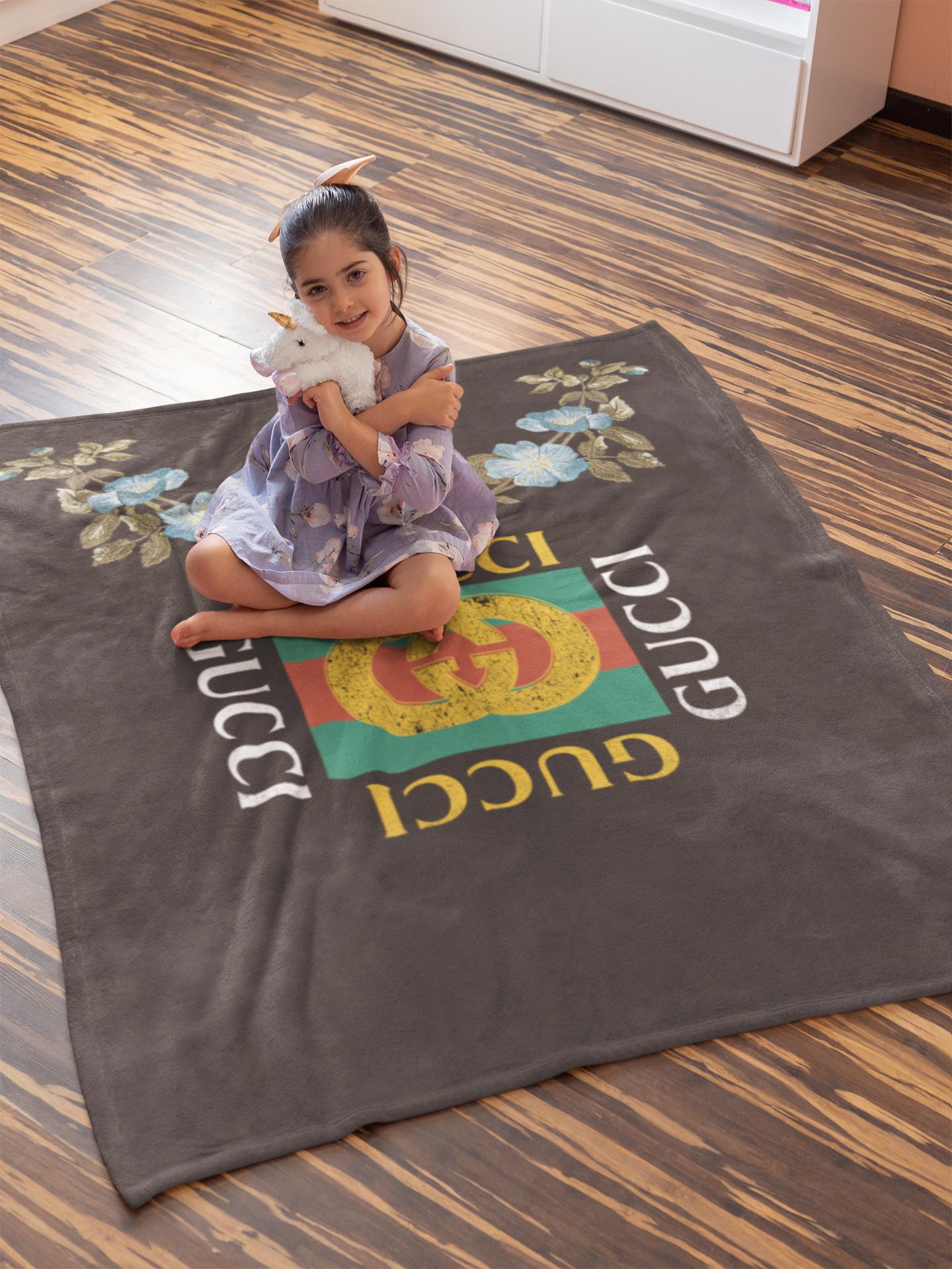 Luxury brand fashion premium blanket fleece home decor clothing special gift 42